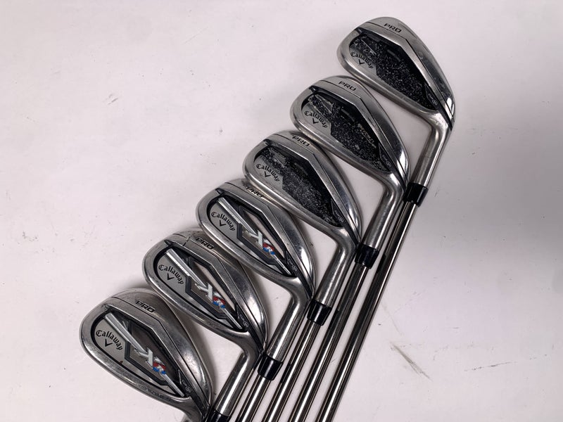 Callaway XR Pro Iron Set 5-PW UST Mamiya Recoil 660 F2 Senior Graphite Mens RH