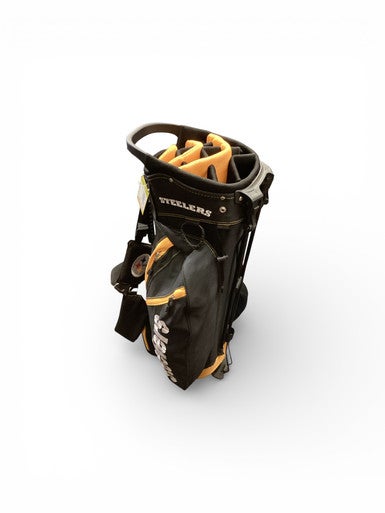 Used NFL STEELERS BAG Mens Stand Bag Black 11846-S000100203