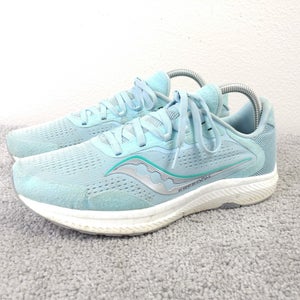 Saucony Freedom 4 Womens Size 8.5 Running Shoes Blue White Athletic Sneakers