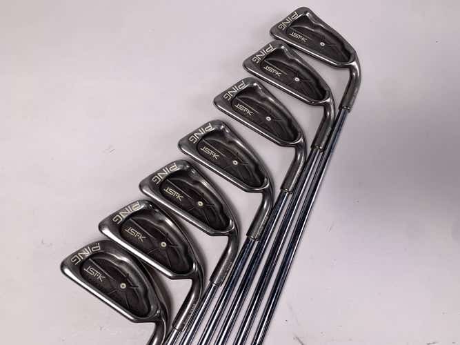 Ping ISI K Iron Set 4-PW White Dot Cushin JZ Regular Steel Mens RH 3* Upright