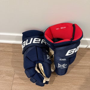 Jakub Kindl Florida Panthers Bauer Vapor 1X Pro Gloves 14" Pro Stock