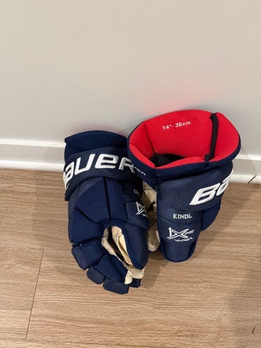 Jakub Kindl Florida Panthers Bauer Vapor 1X Pro Gloves 14" Pro Stock