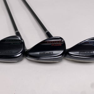 Cleveland RTX ZipCore Black Satin Wedge Set 52*10 | 56*10 | 60*10 760 Regular RH