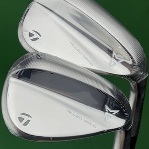 TaylorMade Milled Grind Wedge Set 56-12*, 60-10* Steel Sand Lob SW LW NEW!