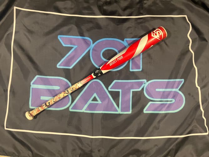 2025 Custom Red Louisville Slugger Select PWR Hybrid BBCOR 32.5/29.5