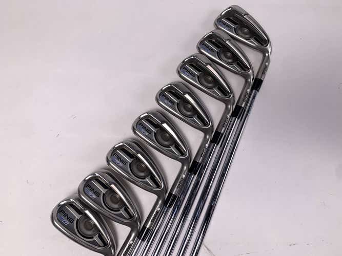 Ping G 2016 Iron Set 4-PW+AW White Dot AWT 2.0 Regular Steel Mens RH