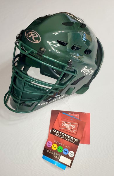 Rawlings CoolFlo Hockey Style Catcher's Mask (Green)