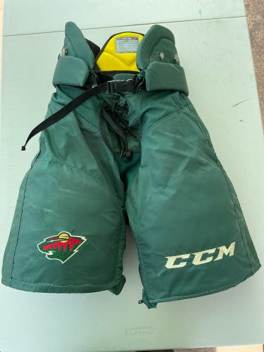 Wild Senior Medium CCM HPTK Hockey Pants Pro Stock (Used) 1586