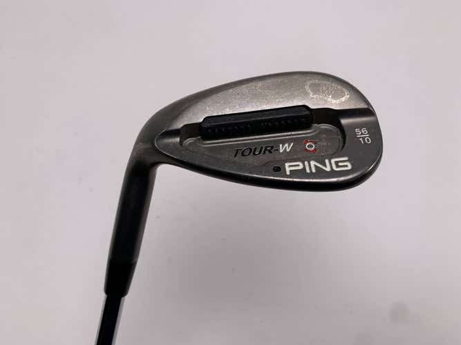 Ping Tour-W Black Chrome Sand Wedge SW 56* 10 Bounce Black Dot AWT Stiff LH