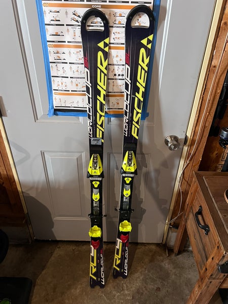 Fischer RC4 WC SL 150 cm Skis With Bindings (Used)