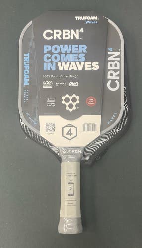 CRBN 4 TruFoam Waves (Aero Curve) 14mm Pickleball Paddle With Case