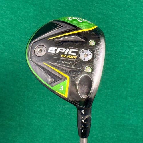 Callaway EPIC Flash Sub Zero 15 Fairway Wood 3 TI-Fiber Pro 60 F5 Extra Stiff