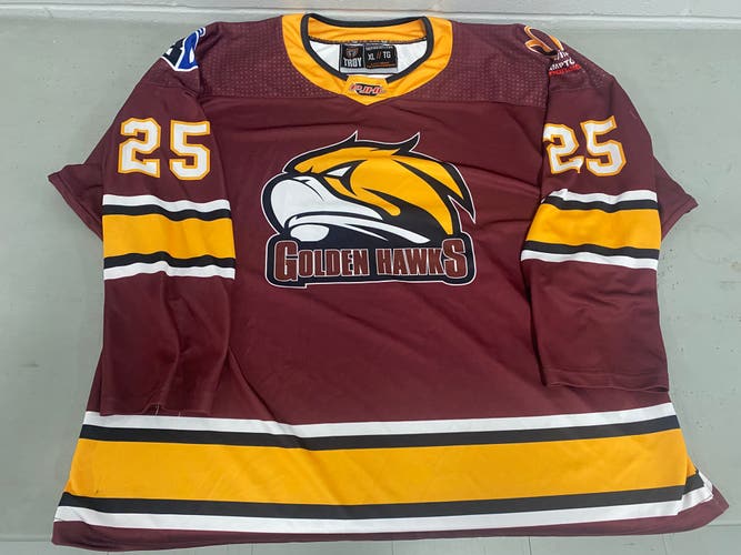 Caledon Golden Hawks XL game jersey #25
