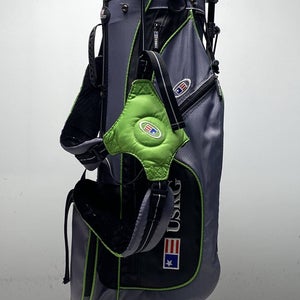 US Kids USKG 57 Stand Bag Gray 4-Way Divide Dual Strap Golf Bag