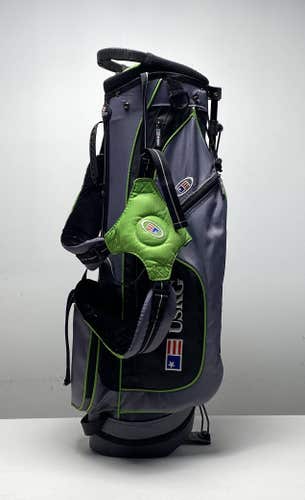 US Kids USKG 57 Stand Bag Gray 4-Way Divide Dual Strap Golf Bag