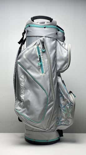 TaylorMade Kalea Womens Cart Bag Lt. Gray 15-Way Divide Single Strap Golf Bag
