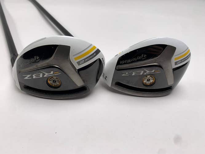 TaylorMade RocketBallz Stage 2 3 & 4 Hybrid Set 19* 22* RocketFuel 65g Stiff RH