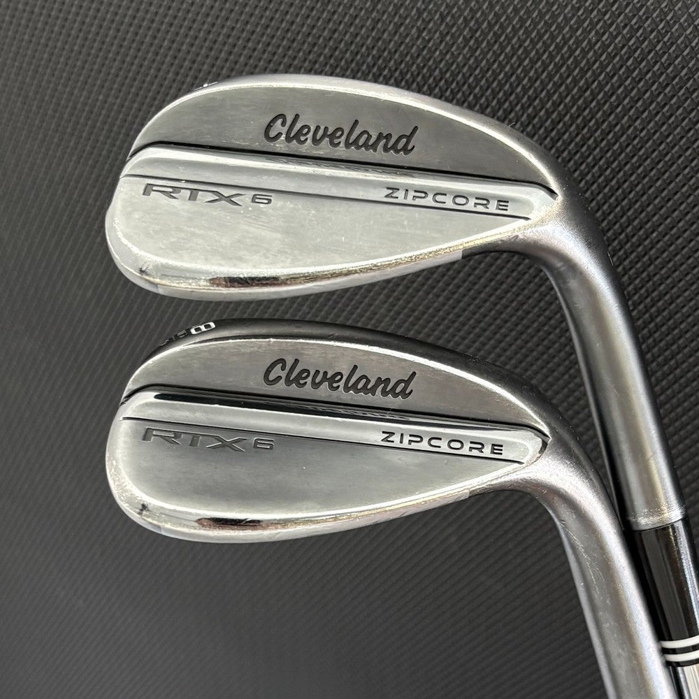 CLEVELAND RTX 6 ZIPCORE BLACK SATIN WEDGE SET (54 & 58 DEGREES