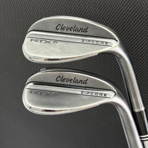 CLEVELAND RTX 6 ZIPCORE BLACK SATIN WEDGE SET (54 & 58 DEGREES)