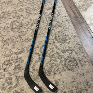 Senior (2 pack)Bauer Nexus Sync Hockey Sticks (Left) P92 77 Flex (New) Cut Down 2 inches.