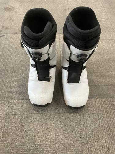 Used Salomon LAUNCH BOA SJ BOA Mens Snowboard Boots White Senior 12 11614-S000230737