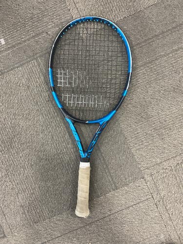 Used Babolat PURE AERO TEAM Adult Tennis Racquet Royal Blue Junior 11614-S000230699