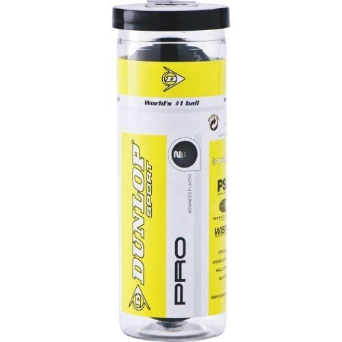 Dunlop Pro Squash Balls - 3 Ball Tube