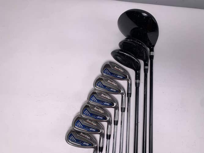 Tour Edge HP 25 Combo Iron Set DR+3FW+4HY+6-PW+SW Uniflex Graphite & Steel RH
