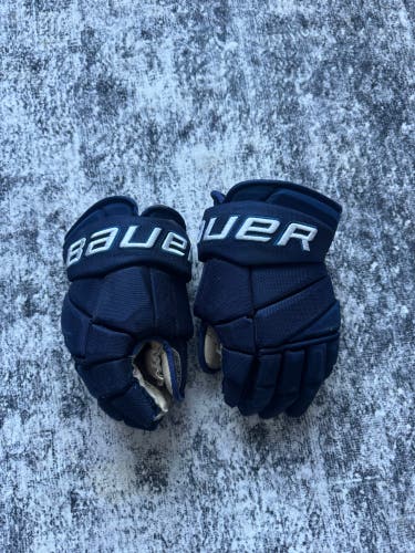 NAHL Anchorage Wolverines Bauer Vapor Pro Team Gloves 14" Pro Stock (Used)