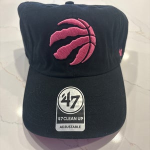Pink Toronto Raptors Strapback 47 Brand Hat (New)
