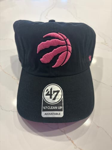 Pink Toronto Raptors Strapback 47 Brand Hat (New)
