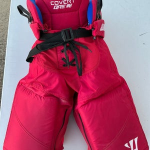 Warrior Covert QRE20 PRO Pro Stock Hockey Pants Medium Red (Used) 7422
