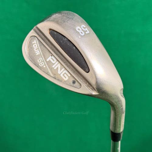 Ping Tour Chrome Black Dot 58 Lob Wedge Stepped Steel Wedge Flex