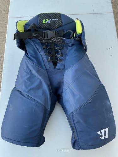 Warrior Alpha LX PRO Pro Stock Hockey Pants Small Navy Blue (Used) 1245