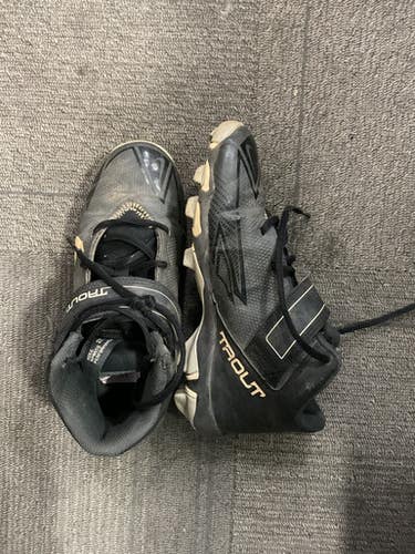 Used Nike TROUT CLEATS BB/SB Cleats Black Junior 04.5 11614-S000230502