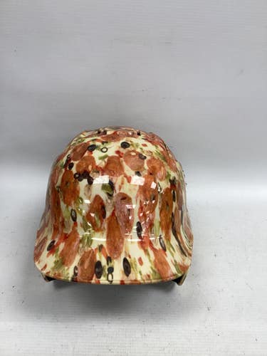 Used Adidas PIZZA Batting Helmet No Mask Orange And Gold XS 11851-S000043044