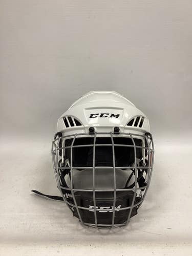 Used CCM FL40 XS Helmet Cage Combo White XS 11851-S000043084