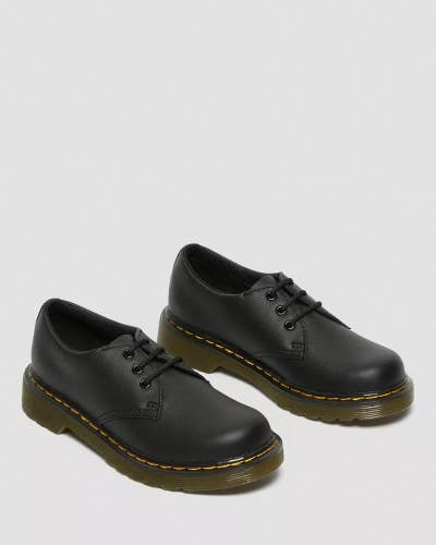 Dr. Martens 1461 26337001 Oxford Kids US 12 Black Softy T Leather Shoes VER1101