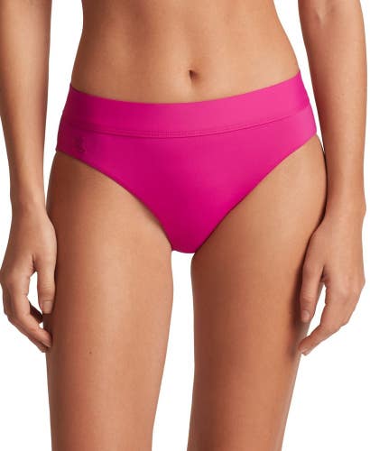 Lauren Ralph Lauren Beach Club Solids Bikini Women's 6 Freesia Bottom DDR2064