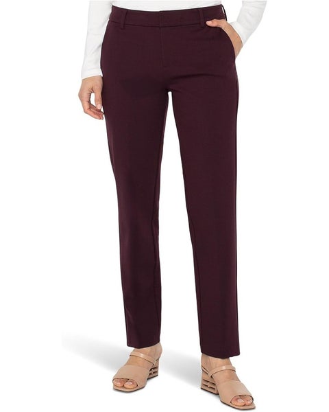 Liverpool Los Angeles Kelsey Pant Women's 14x32 Purple Stretch Trouser JZZ1061
