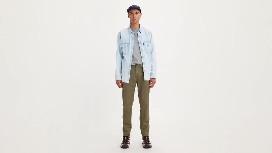 Levi's XX Pants Mens 32X30 Olive Night Stretch Tapered Leg Classic Chino JDM2693