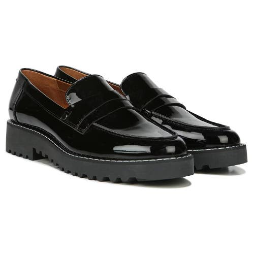 Franco Sarto Cassandra H2823S4002 Women's 7 Black Patent Leather Loafers VER1098
