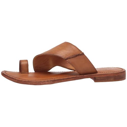 Free People Sant Antoni Sandals Women's 8 Brown Leather Toe Loop Slide ZOGG2098