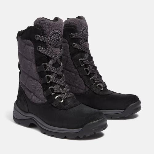 Timberland White Ledge Tall TB0A43X8EK4 Womens Black Waterproof Snow Boots LIQ11