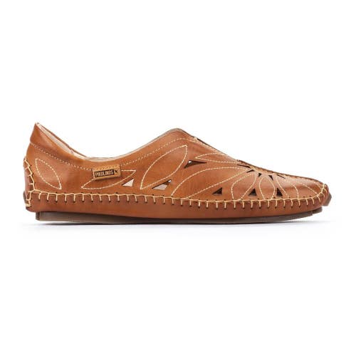 Pikolinos Jerez 578-7399 Loafers Women's US 6.5-7 Brandy Leather Slip On VER1238