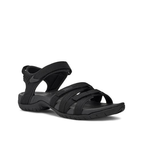 Teva Tirra 4266-BKBK Sandals Women's US 7.5 Black Ankle Straps Hiking VER1090