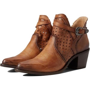 Corral Circle G Q0221 Boots Women's US 9.5 Brown Leather Cut Out Booties VER1256