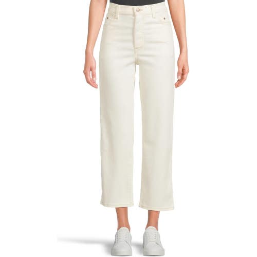 Levi's Riveted Ribcage Jeans Womens 25x27 White Denim Straight Leg Ankle DDR2080