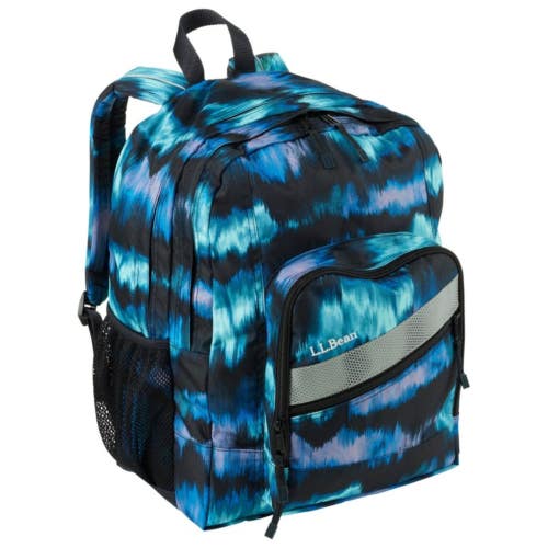 L.L.Bean Deluxe Book Pack Bag Kids One Size Aurora Tie-Dye 37L Backpack JDM2305