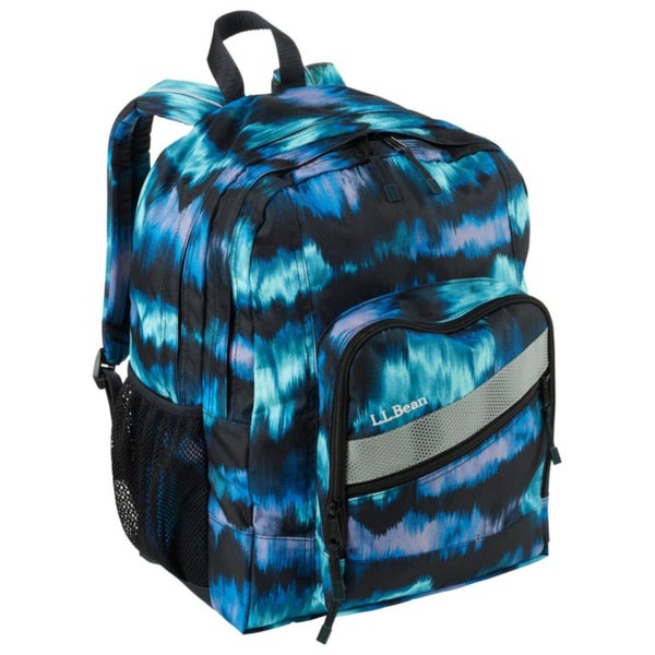L.L.Bean Deluxe Book Pack Bag Kids One Size Aurora Tie-Dye 37L Backpack JDM2305